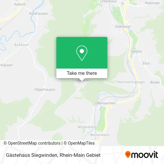 Карта Gästehaus Siegwinden