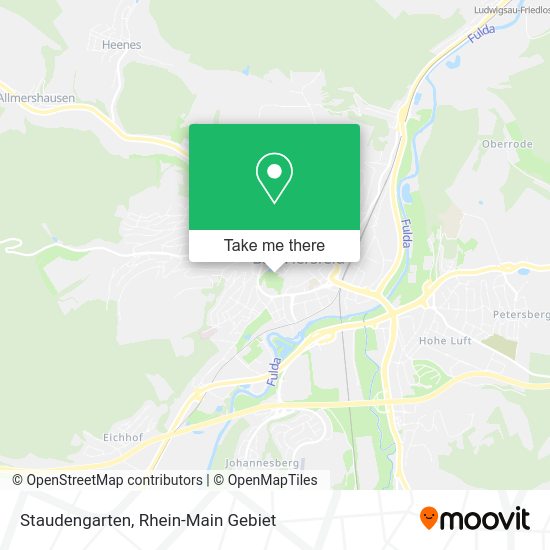 Карта Staudengarten