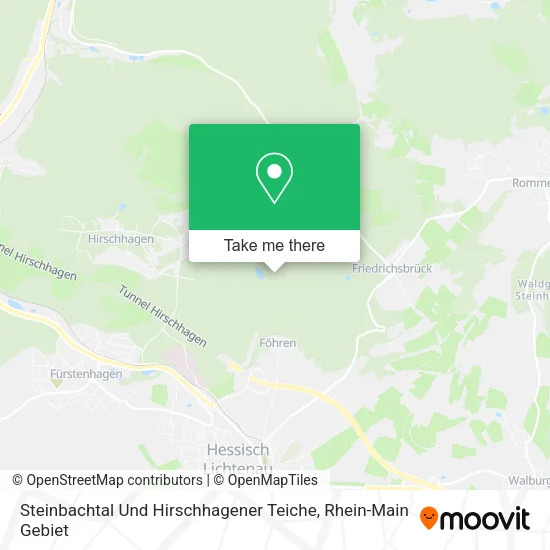 Карта Steinbachtal Und Hirschhagener Teiche
