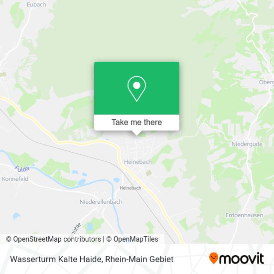 Wasserturm Kalte Haide map