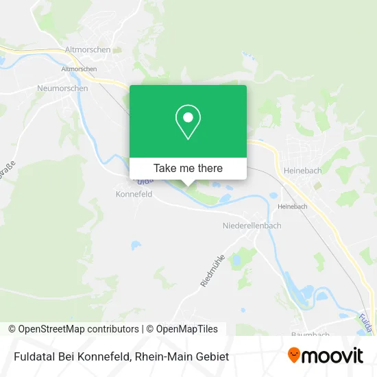 Карта Fuldatal Bei Konnefeld