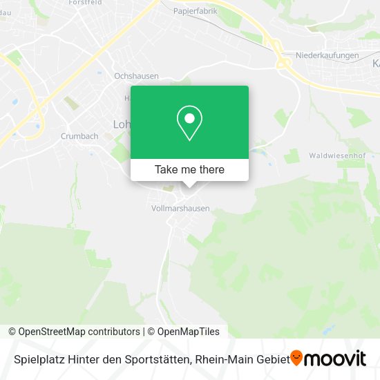 Карта Spielplatz Hinter den Sportstätten