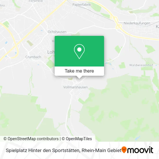 Карта Spielplatz Hinter den Sportstätten