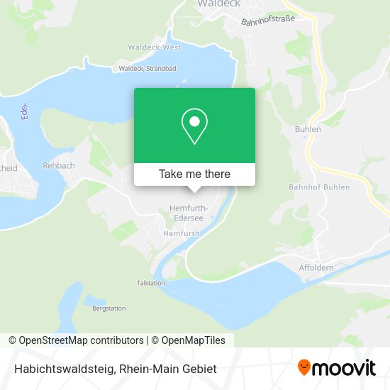 Карта Habichtswaldsteig