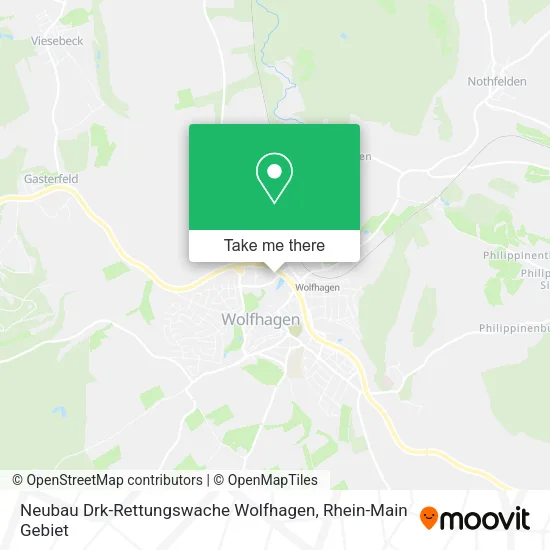 Карта Neubau Drk-Rettungswache Wolfhagen