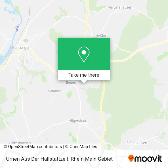 Карта Urnen Aus Der Hallstattzeit