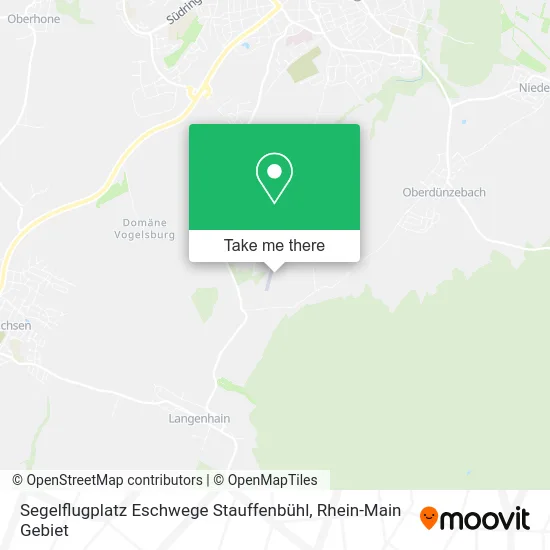 Карта Segelflugplatz Eschwege Stauffenbühl