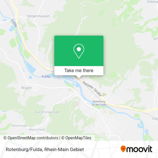 Карта Rotenburg/Fulda