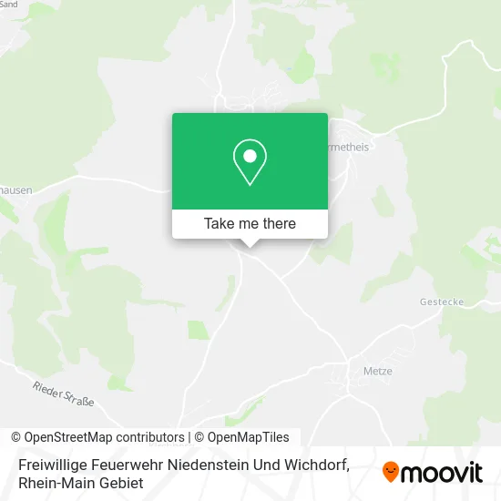 Карта Freiwillige Feuerwehr Niedenstein Und Wichdorf