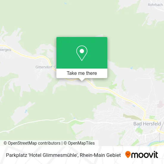 Карта Parkplatz 'Hotel Glimmesmühle'