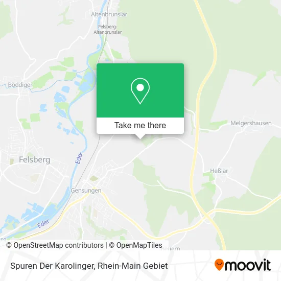 Карта Spuren Der Karolinger