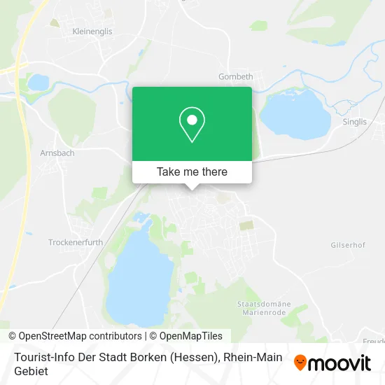 Карта Tourist-Info Der Stadt Borken (Hessen)