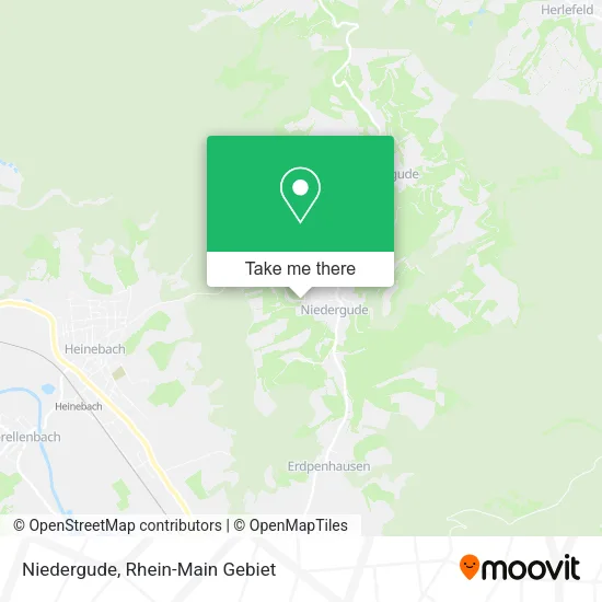 Niedergude map