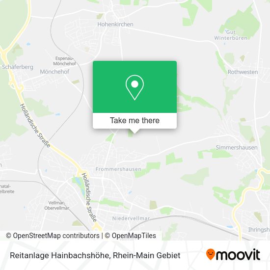 Карта Reitanlage Hainbachshöhe