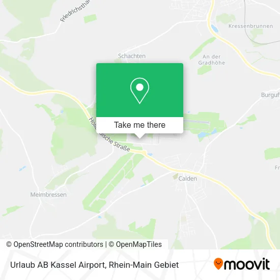 Карта Urlaub AB Kassel Airport