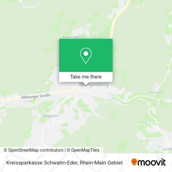 Карта Kreissparkasse Schwalm-Eder