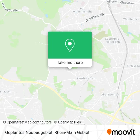 Карта Geplantes Neubaugebiet