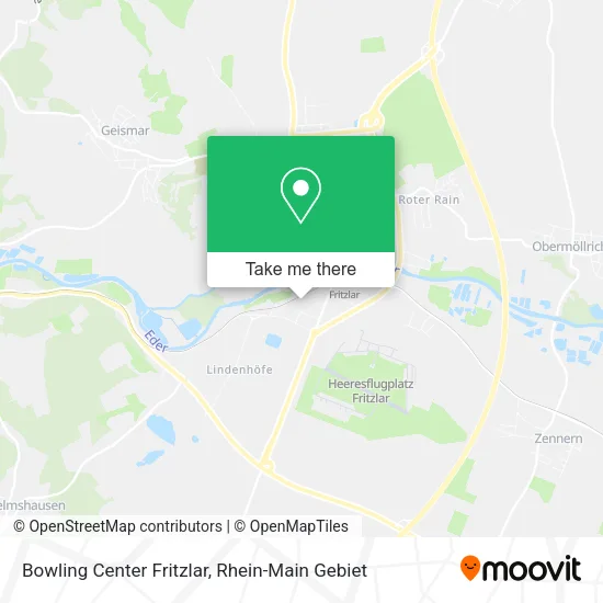 Карта Bowling Center Fritzlar