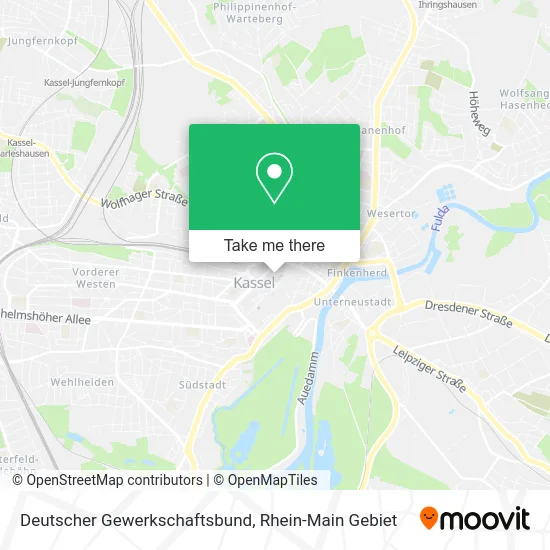 Карта Deutscher Gewerkschaftsbund