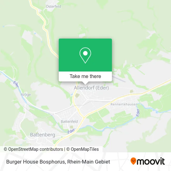 Карта Burger House Bosphorus