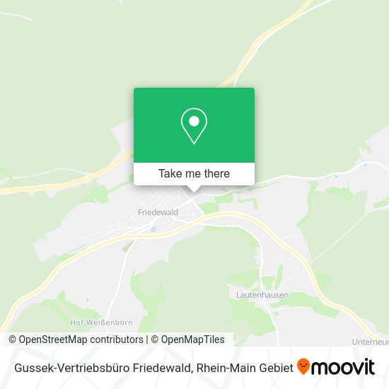 Карта Gussek-Vertriebsbüro Friedewald