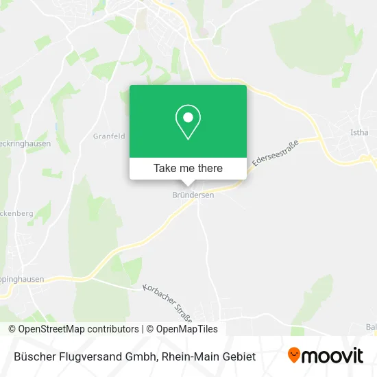 Карта Büscher Flugversand Gmbh