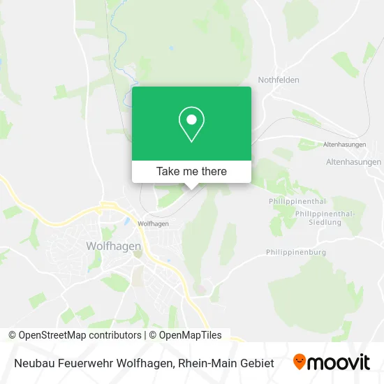 Карта Neubau Feuerwehr Wolfhagen