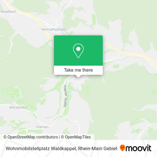 Карта Wohnmobilstellplatz Waldkappel