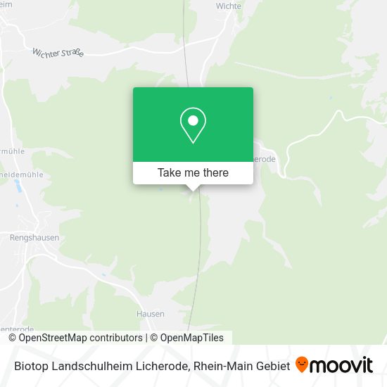 Карта Biotop Landschulheim Licherode
