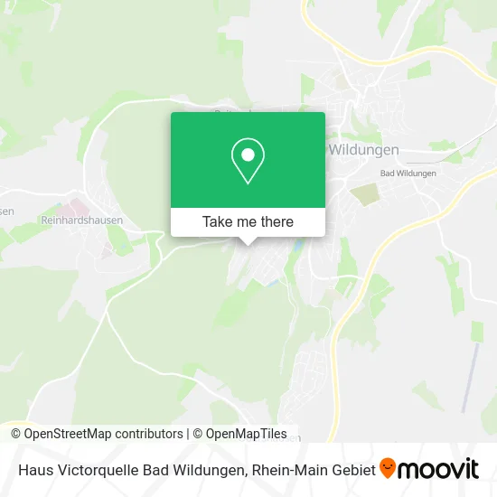 Карта Haus Victorquelle Bad Wildungen