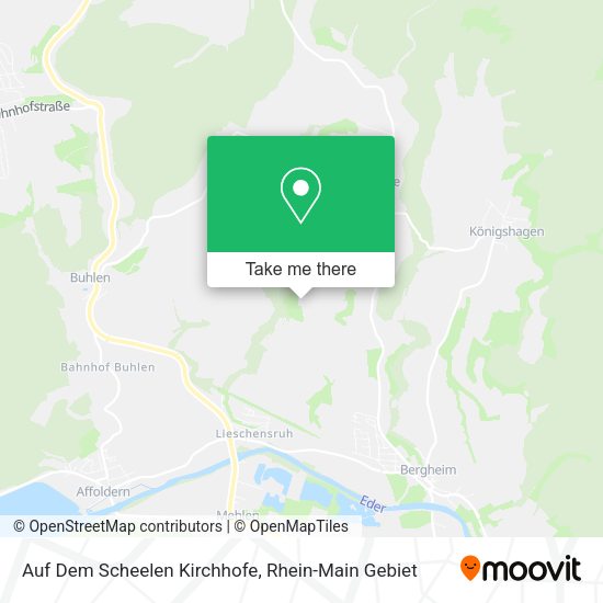 Карта Auf Dem Scheelen Kirchhofe