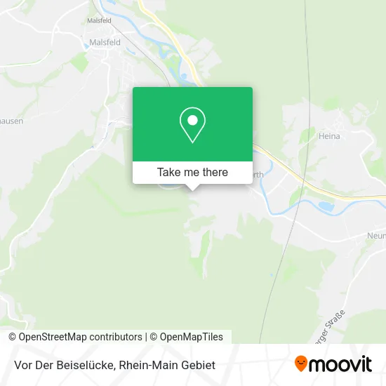 Карта Vor Der Beiselücke