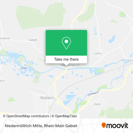 Карта Niedermöllrich Mitte