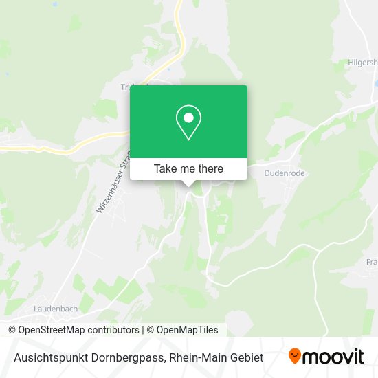 Карта Ausichtspunkt Dornbergpass