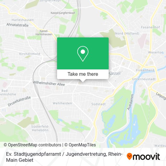 Карта Ev. Stadtjugendpfarramt / Jugendvertretung