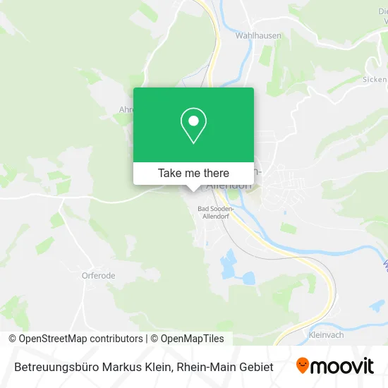 Betreuungsbüro Markus Klein map
