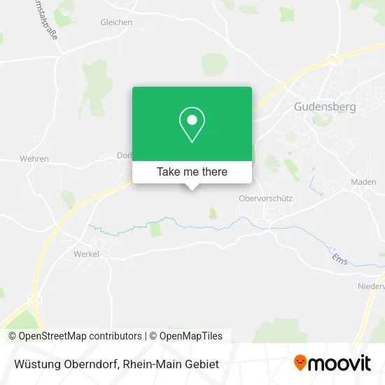Карта Wüstung Oberndorf