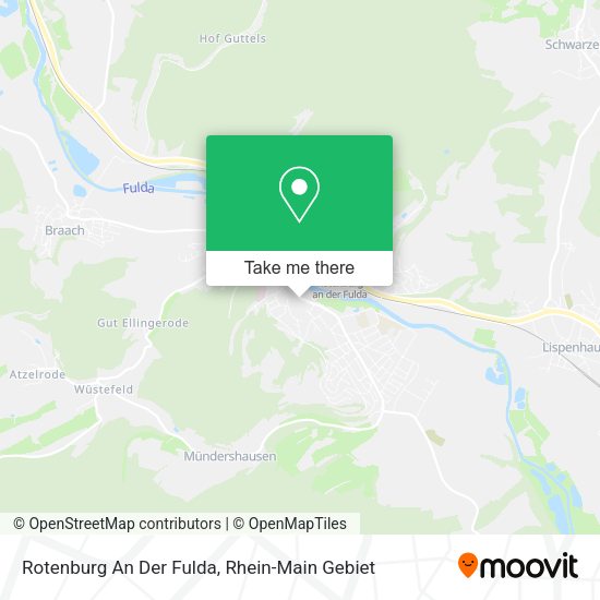 Карта Rotenburg An Der Fulda