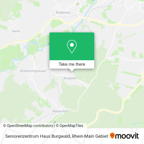 Карта Seniorenzentrum Haus Burgwald
