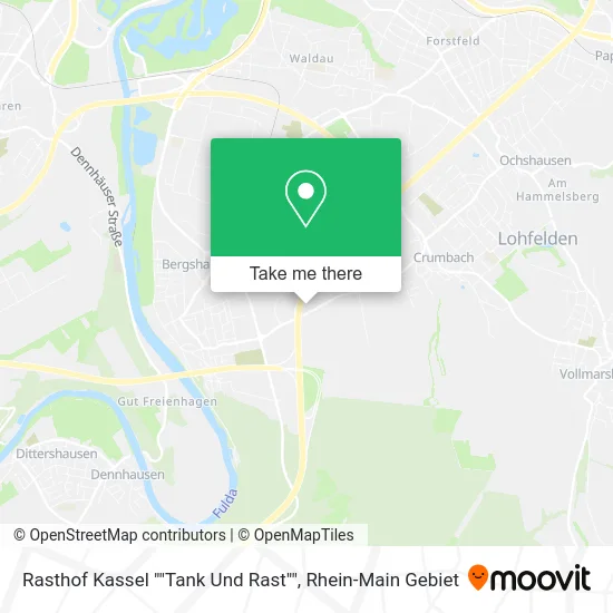 Карта Rasthof Kassel ""Tank Und Rast""