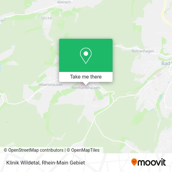 Карта Klinik Wildetal
