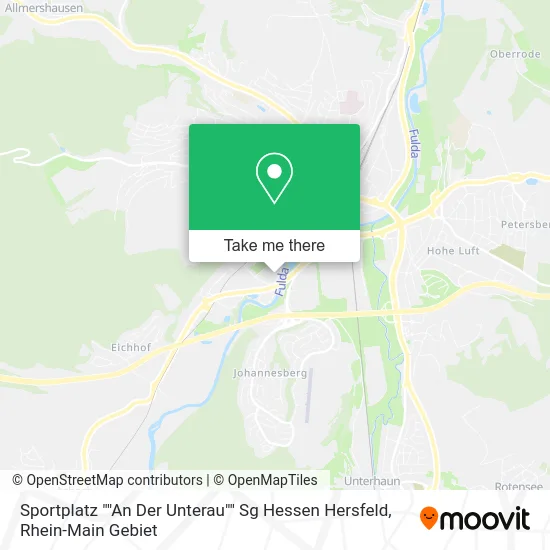 Карта Sportplatz ""An Der Unterau"" Sg Hessen Hersfeld
