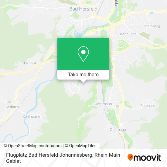 Карта Flugplatz Bad Hersfeld-Johannesberg
