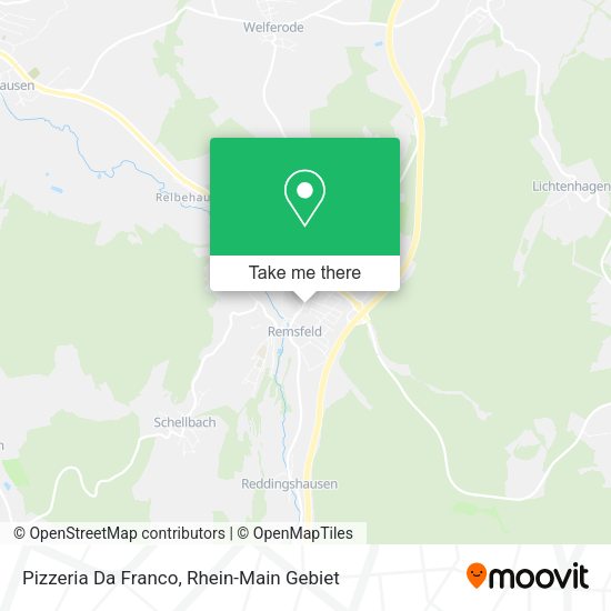 Карта Pizzeria Da Franco