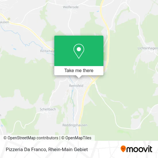Карта Pizzeria Da Franco