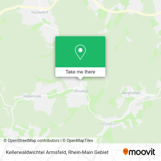 Карта Kellerwaldwichtel Armsfeld
