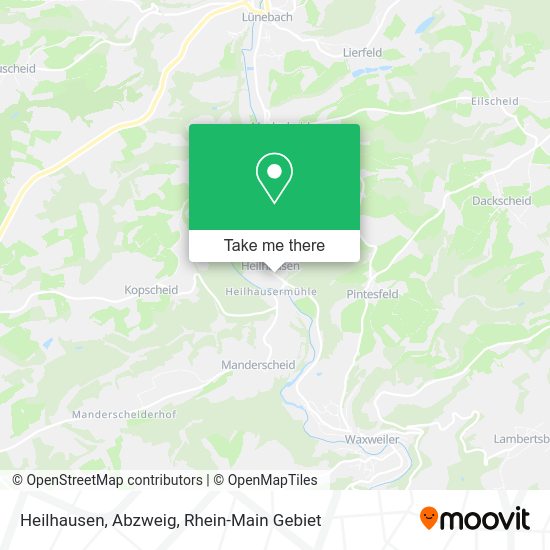 Карта Heilhausen, Abzweig