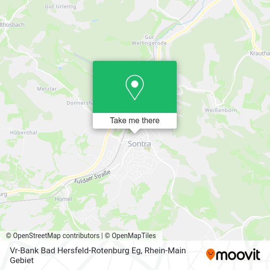 Карта Vr-Bank Bad Hersfeld-Rotenburg Eg