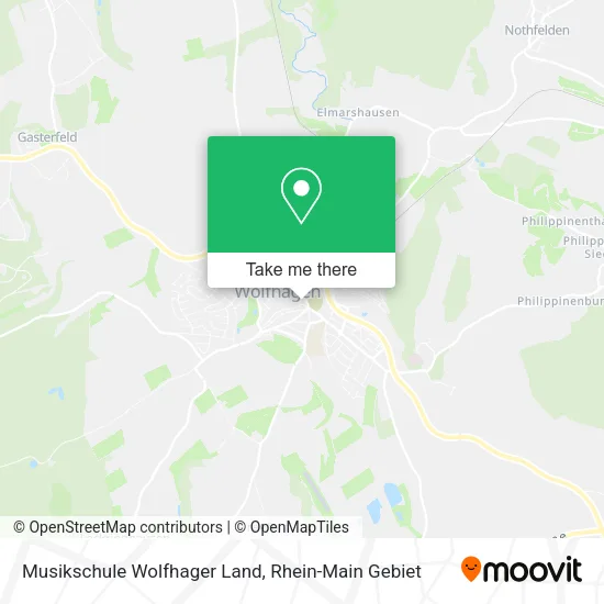 Карта Musikschule Wolfhager Land