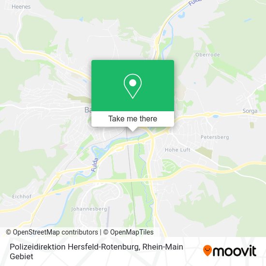 Карта Polizeidirektion Hersfeld-Rotenburg